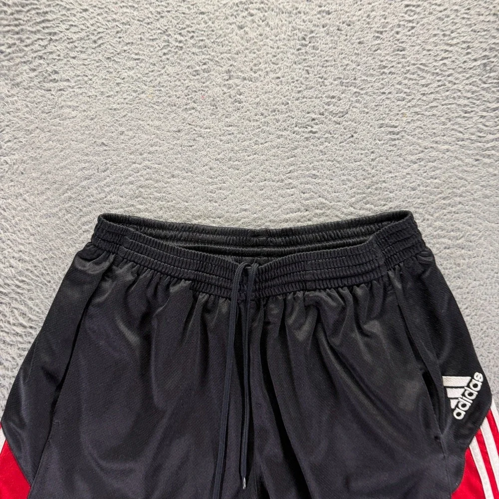 Vintage Adidas Shorts Mens L Black Polyester Athletic Gym Activewear Performance